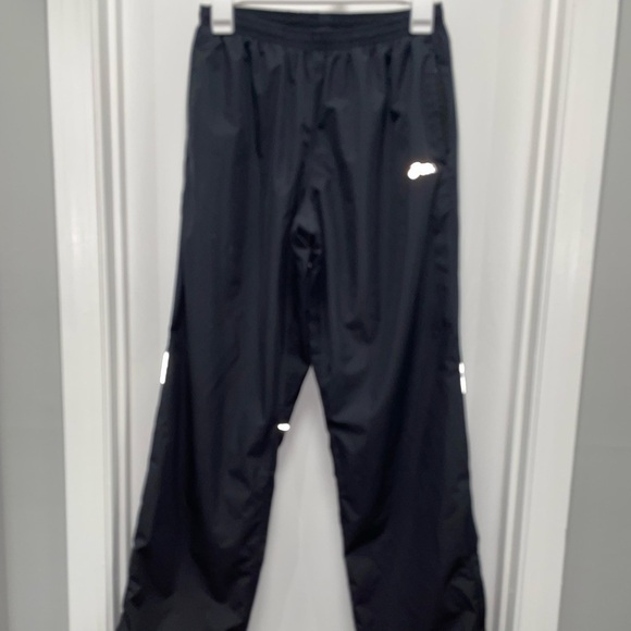 Asics Track Pants/Joggers Ankle Zippers with Reflective logo/ Back Runner Pants - Picture 1 of 6